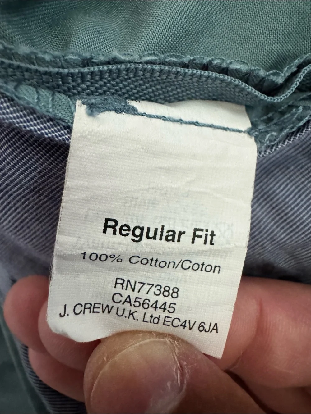 Men's J crew Teal Casual Chino Pants